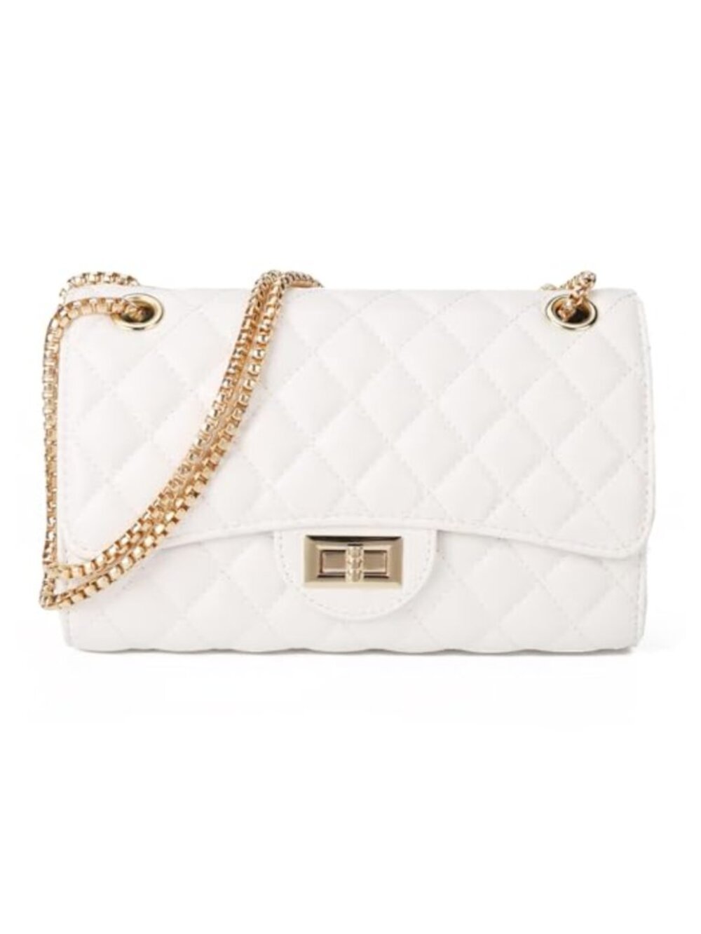 Quilted Crossbody Bag Chain Strap Shoulder Purse Clutch